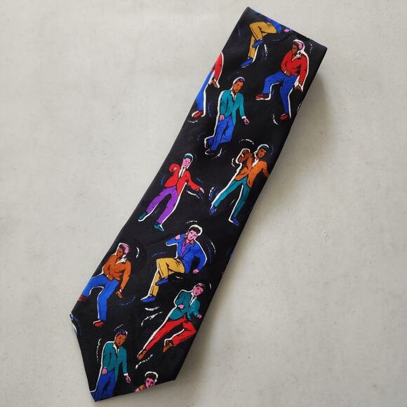 Superba Vintage Elvis Presley Neck Tie All Shook Up Italian Silk 1993 Collection - Picture 1 of 6